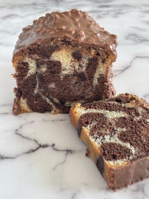 Cake marbré - Découpe