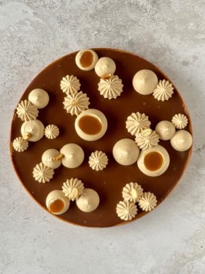 Tarte snickers - Vue dessus