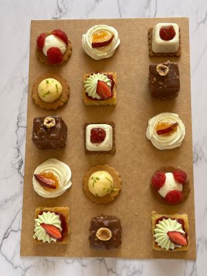 Plateau mignardises - vue dessus